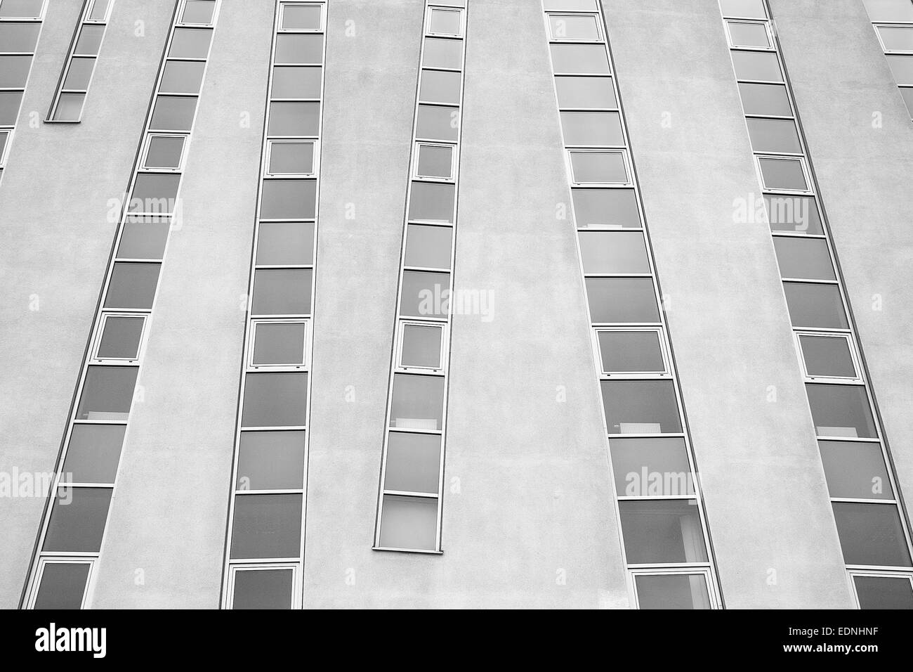 La arquitectura abstracta en blanco y negro Foto de stock