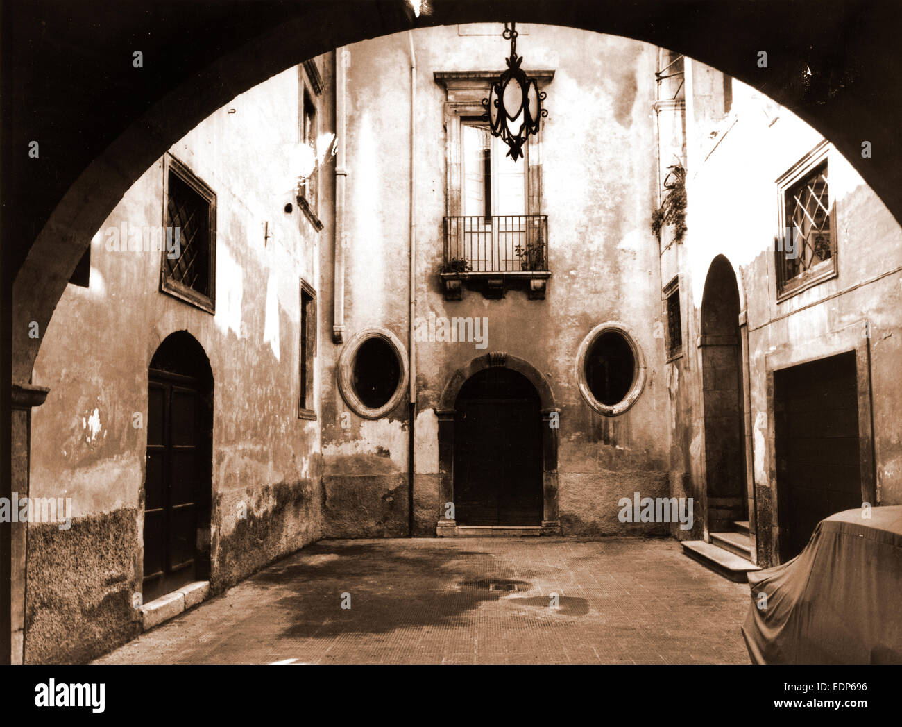 Los Abruzos, L'Aquila, Sulmona, vistas generales, Italia, siglo xx, foto, fotografía, Europa Foto de stock