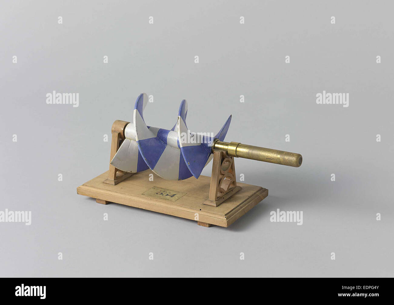 Un modelo de dos-start el tornillo de Arquímedes, atribuido a P.N. Rijk,  1844 Fotografía de stock - Alamy
