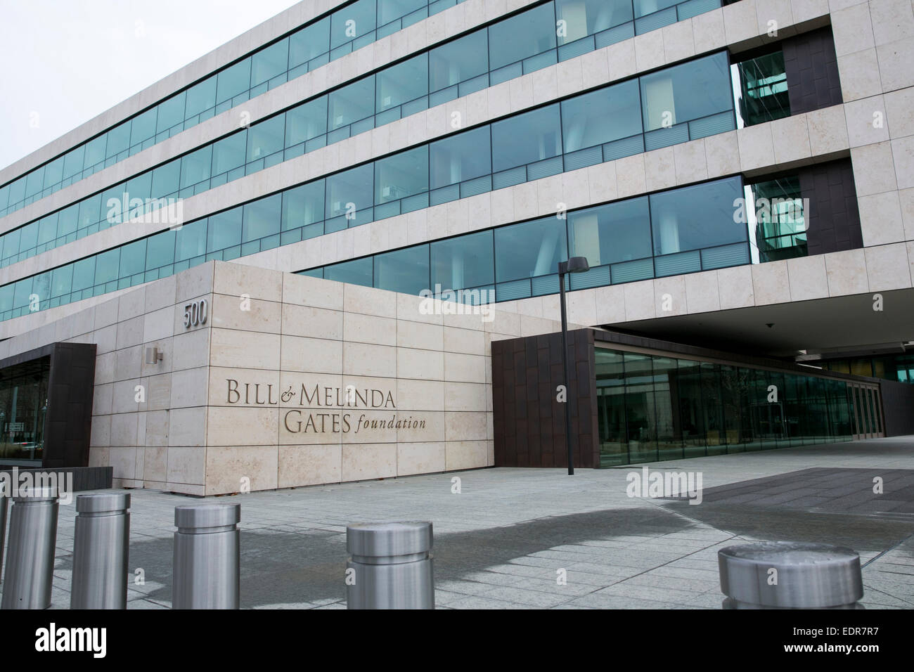 La sede de la Fundación Bill & Melinda Gates en Seattle, Washington. Foto de stock