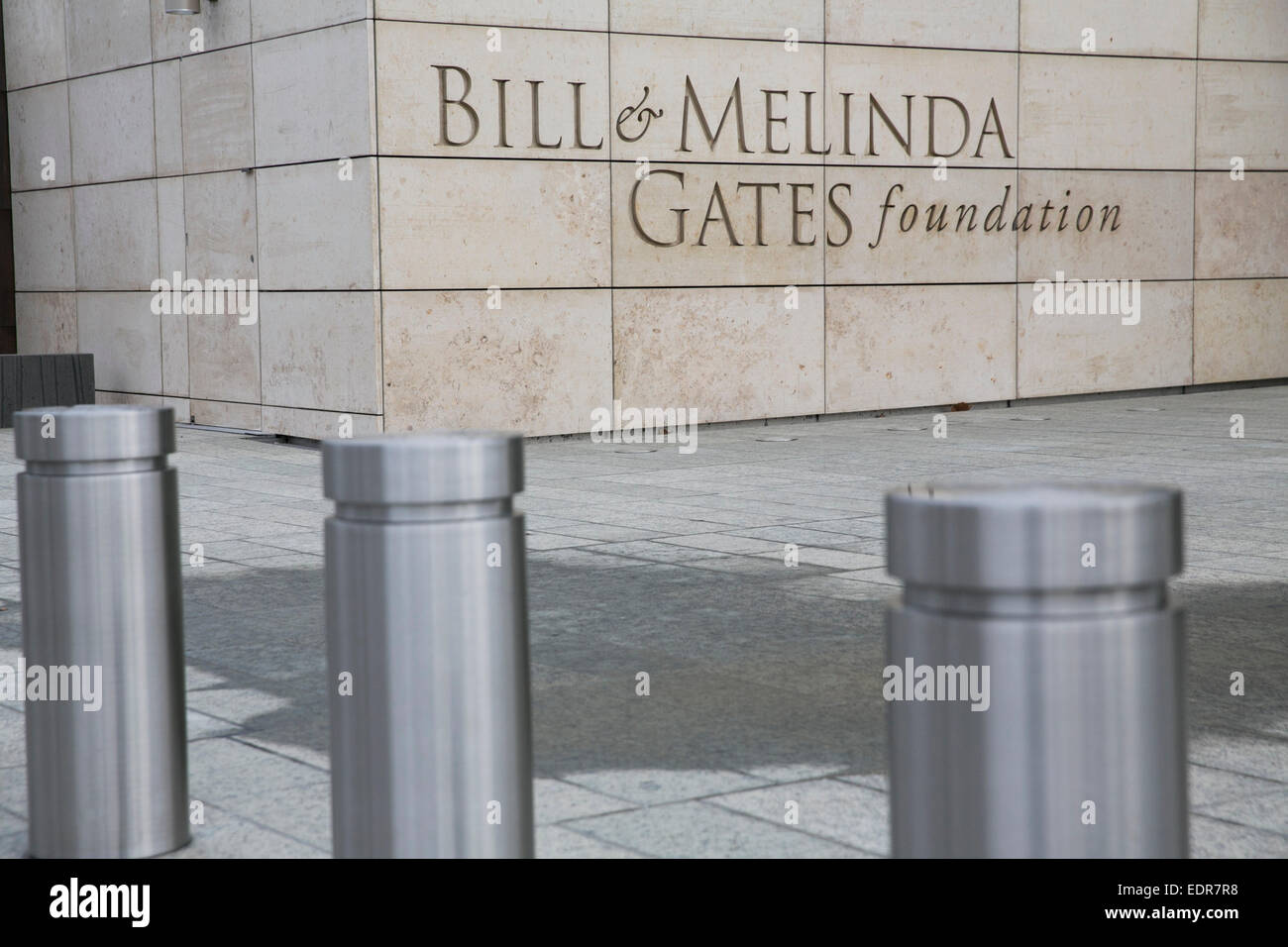 La sede de la Fundación Bill & Melinda Gates en Seattle, Washington. Foto de stock