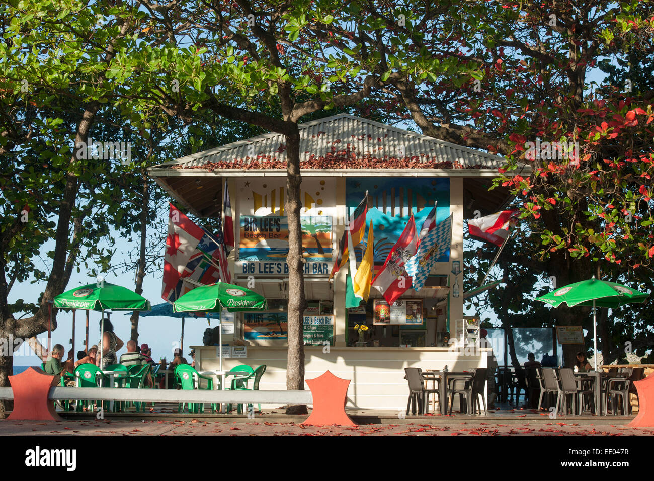 Dominikanische Republik, Norden, Puerto Plata, Malecón, Lokal Big Lee's  Fotografía de stock - Alamy