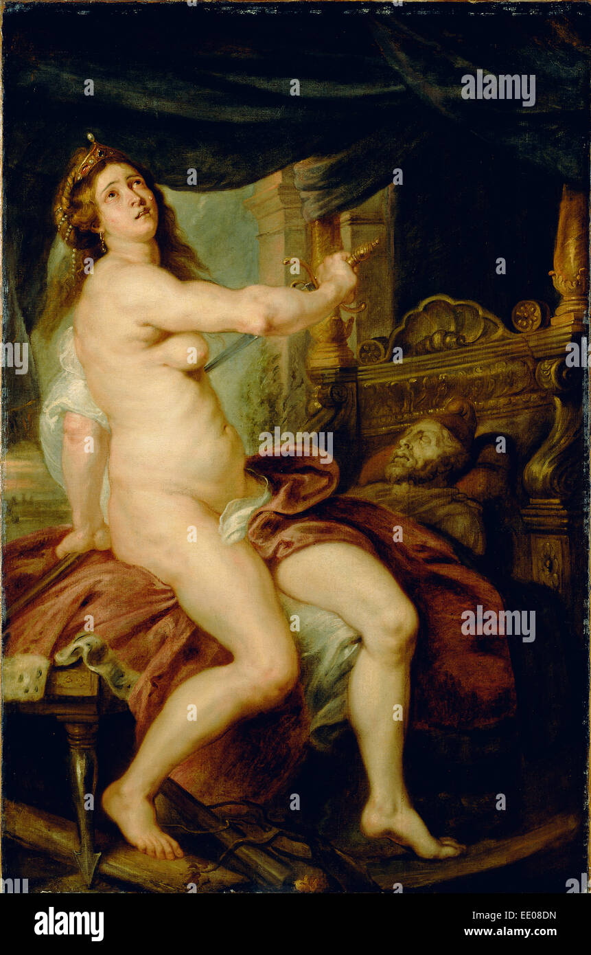 La Muerte de Dido; Taller de Peter Paul Rubens, Flamenco, 1577 - 1640; alrededor de 1640; Óleo sobre lienzo Foto de stock