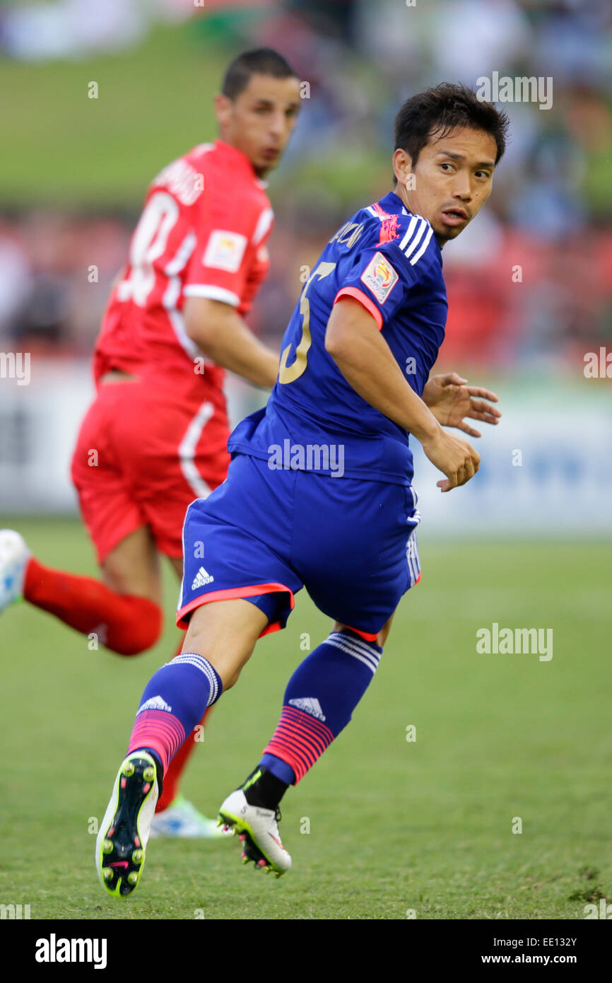 Newcastle, Australia. 12 ene, 2015. Yuto Nagatomo (JPN) fútbol/Soccer : AFC Copa Asiática Australia 2015 Grupo D partido entre Japón 4-0 Palestina en estadio de Newcastle en Newcastle, Australia . Crédito: AFLO/Alamy Live News Foto de stock