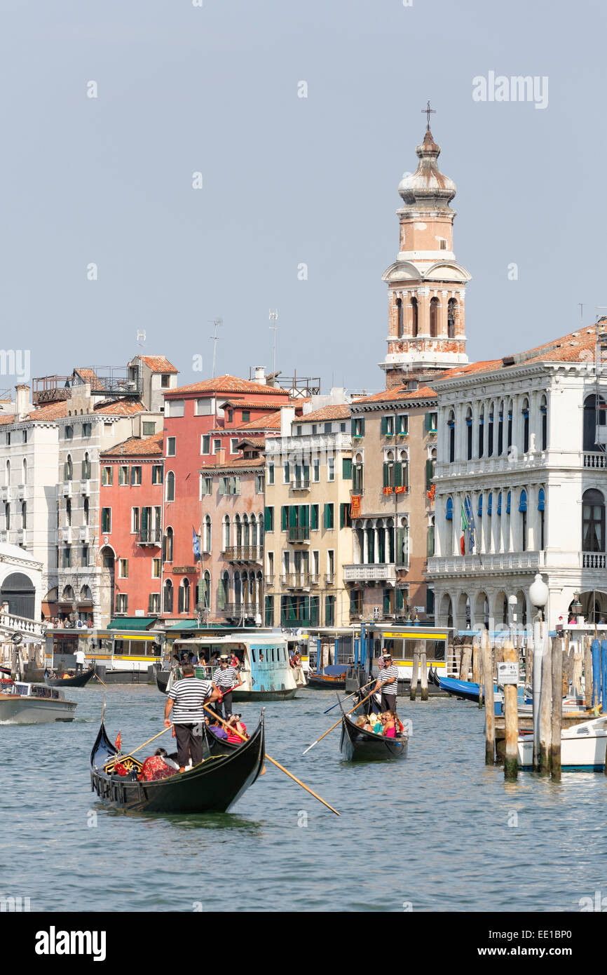 El Canal Grande, Venecia, Región de Véneto, Italia Foto de stock