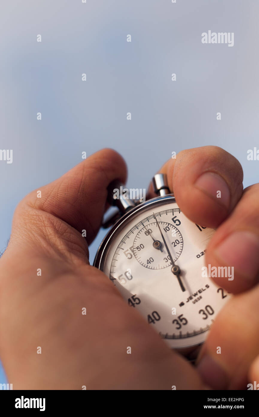 técnico Mortal Hacia Plata Vieja chrome cronómetro con segundos y minutos en manos 5 segundo  recuento cronológico descendente temporizador botones de marcación de  vidrio contra Fotografía de stock - Alamy