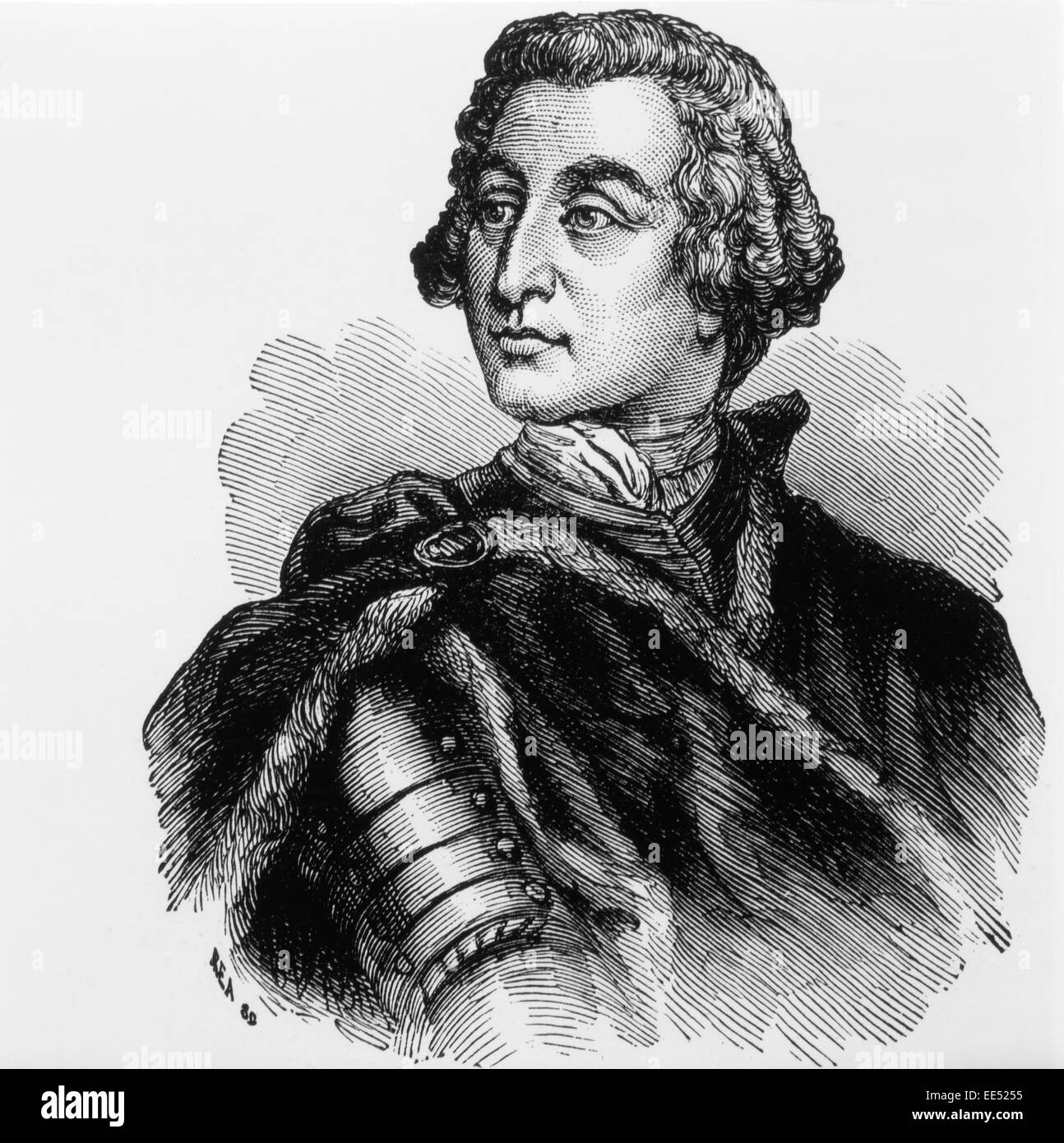 James Edward Oglethorpe (1696-1785), Inglés General y filántropo, fundador de la colonia de Georgia Foto de stock