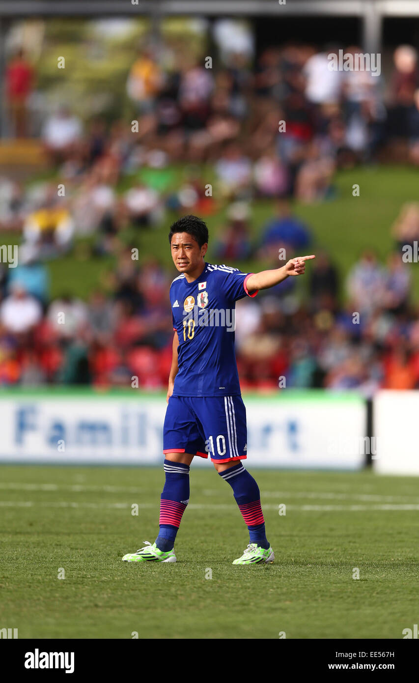 Nueva Gales del Sur, Australia. 12 ene, 2015. Shinji Kagawa (JPN) fútbol/Soccer : AFC Copa Asiática Australia 2015 Grupo D partido entre Japón 4-0 Palestina en estadio de Newcastle en Nueva Gales del Sur, Australia . © Kenzaburo Matsuoka/AFLO/Alamy Live News Foto de stock