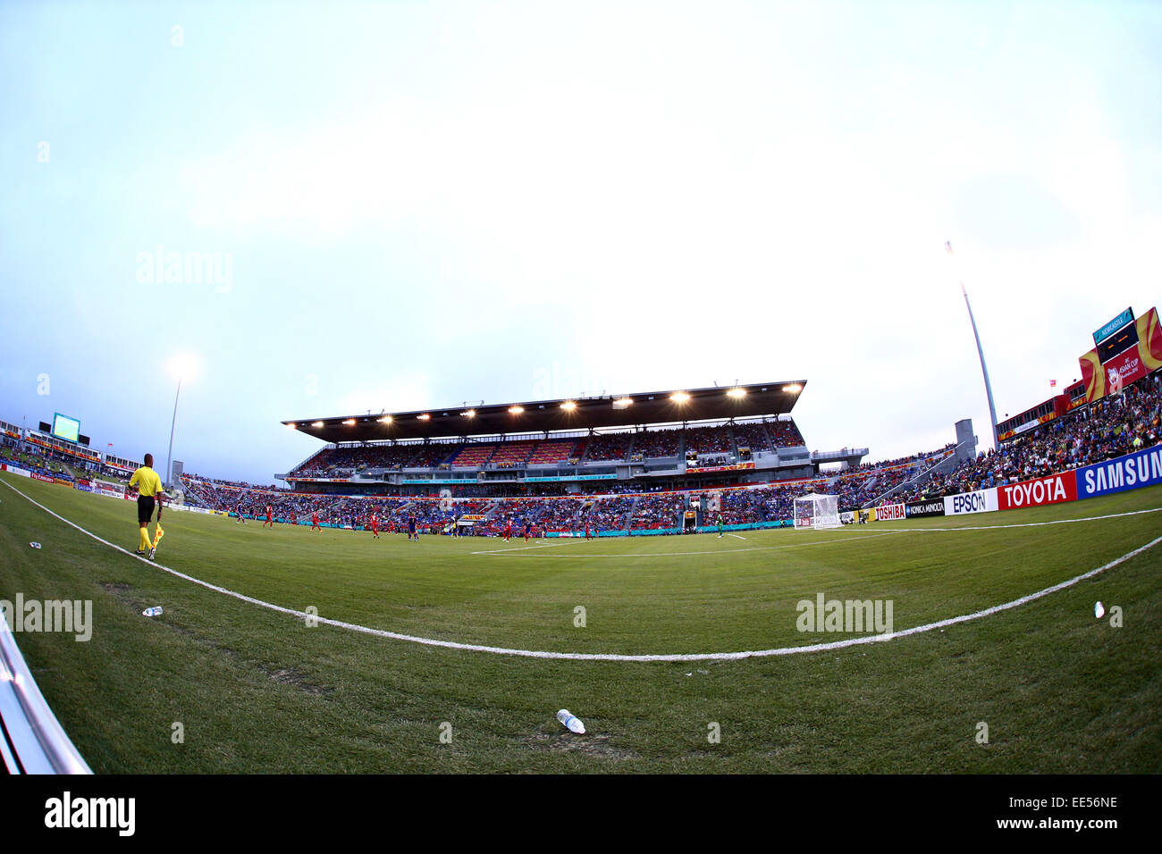 Nueva Gales del Sur, Australia. 12 ene, 2015. Vista general Football/Soccer : AFC Copa Asiática Australia 2015 Grupo D partido entre Japón 4-0 Palestina en estadio de Newcastle en Nueva Gales del Sur, Australia . © Kenzaburo Matsuoka/AFLO/Alamy Live News Foto de stock