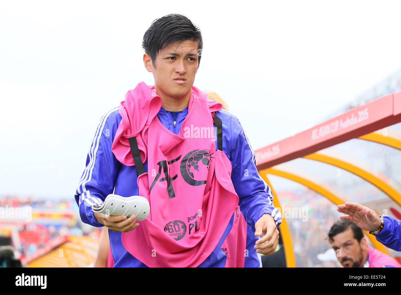 Nueva Gales del Sur, Australia. 12 ene, 2015. Naomichi Ueda (JPN) fútbol/Soccer : AFC Copa Asiática Australia 2015 Grupo D partido entre Japón 4-0 Palestina en estadio de Newcastle en Nueva Gales del Sur, Australia . © Yohei Osada/AFLO SPORT/Alamy Live News Foto de stock