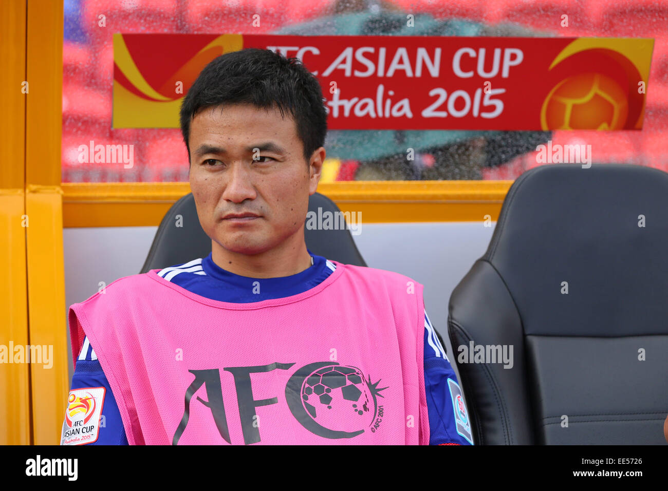 Nueva Gales del Sur, Australia. 12 ene, 2015. Yasuyuki Konno (JPN) fútbol/Soccer : AFC Copa Asiática Australia 2015 Grupo D partido entre Japón 4-0 Palestina en estadio de Newcastle en Nueva Gales del Sur, Australia . © Yohei Osada/AFLO SPORT/Alamy Live News Foto de stock