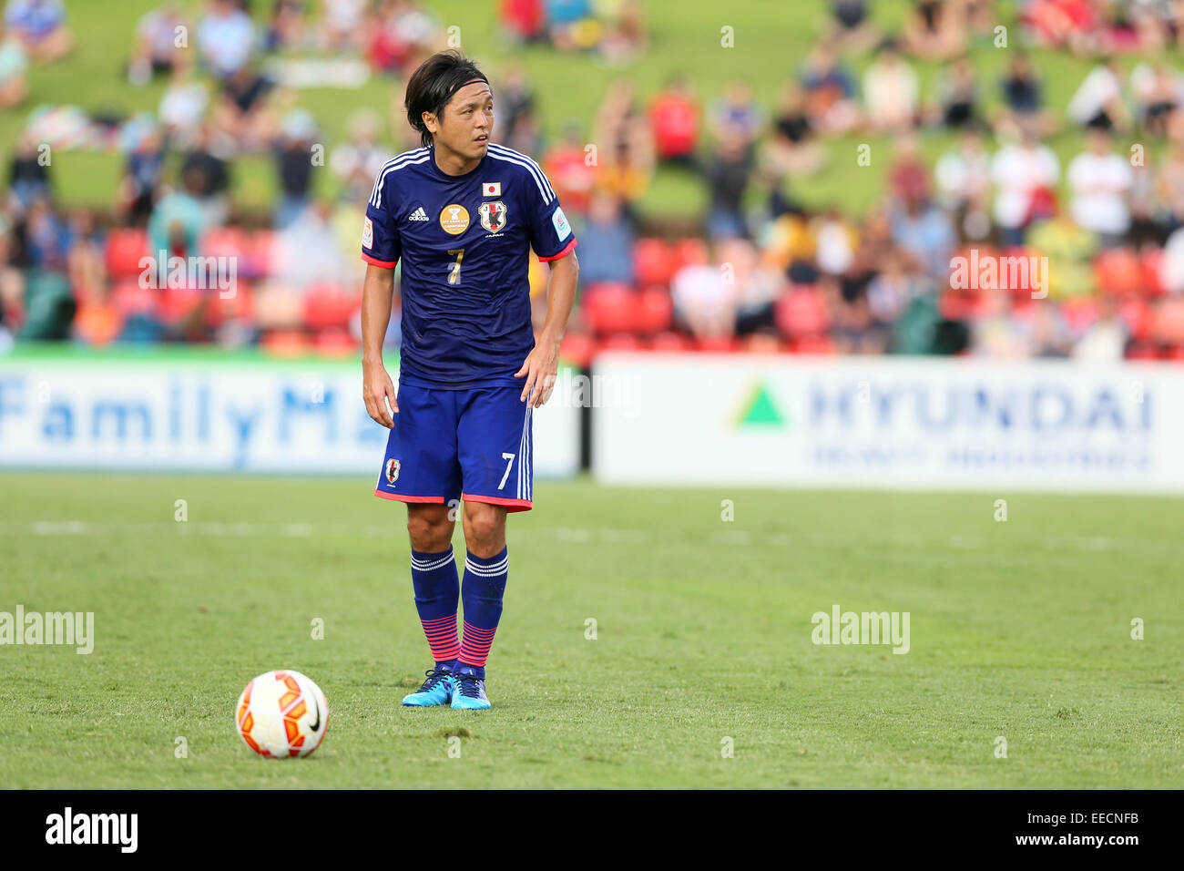 Nueva Gales del Sur, Australia. 12 ene, 2015. Yasuhito Endo (JPN) fútbol/Soccer : AFC Copa Asiática Australia 2015 Grupo D partido entre Japón 4-0 Palestina en estadio de Newcastle en Nueva Gales del Sur, Australia . © Yohei Osada/AFLO SPORT/Alamy Live News Foto de stock