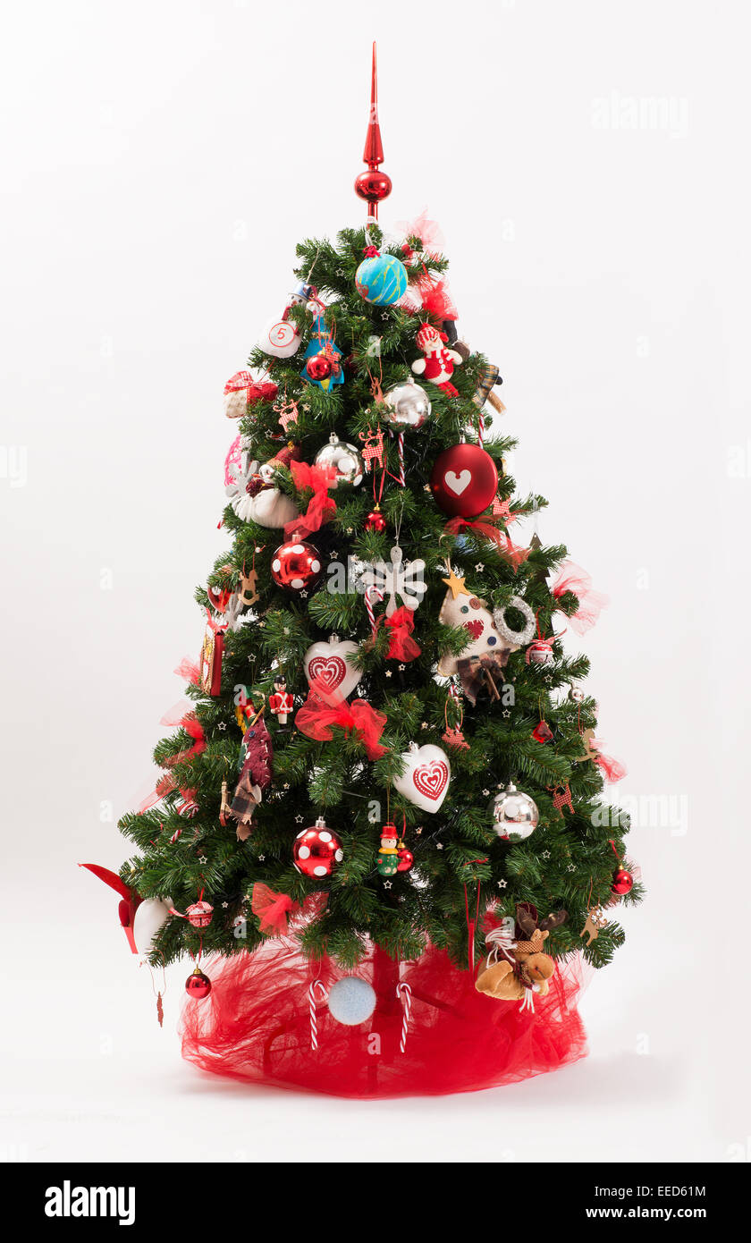 árbol de navidad temático rojo y blanco fotografías e imágenes de alta resolución - Alamy árbol de navidad temático rojo y blanco fotografías e imágenes de alta resolución - Alamy