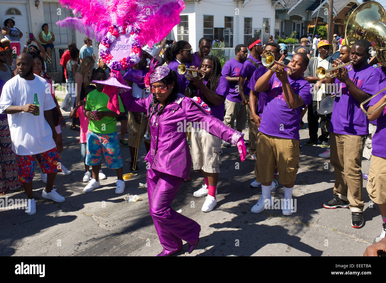 Parade, Nueva Orleans, Luisiana Foto de stock