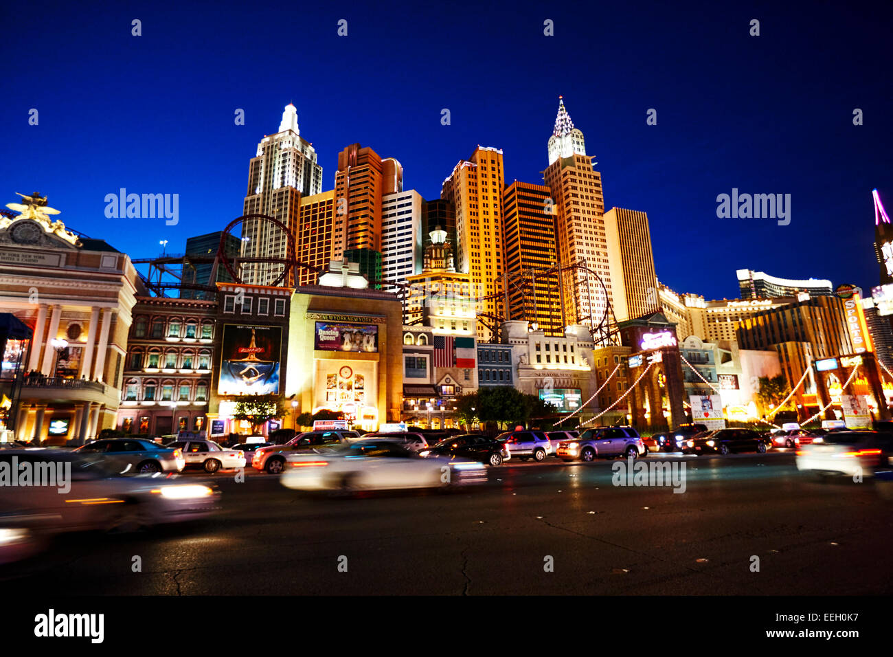 New York New York Hotel and Casino Las Vegas Nevada EE.UU. Foto de stock