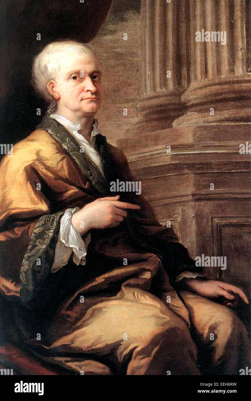 Retrato de Sir Isaac Newton, circa 1710 Sir James Thornhill Foto de stock