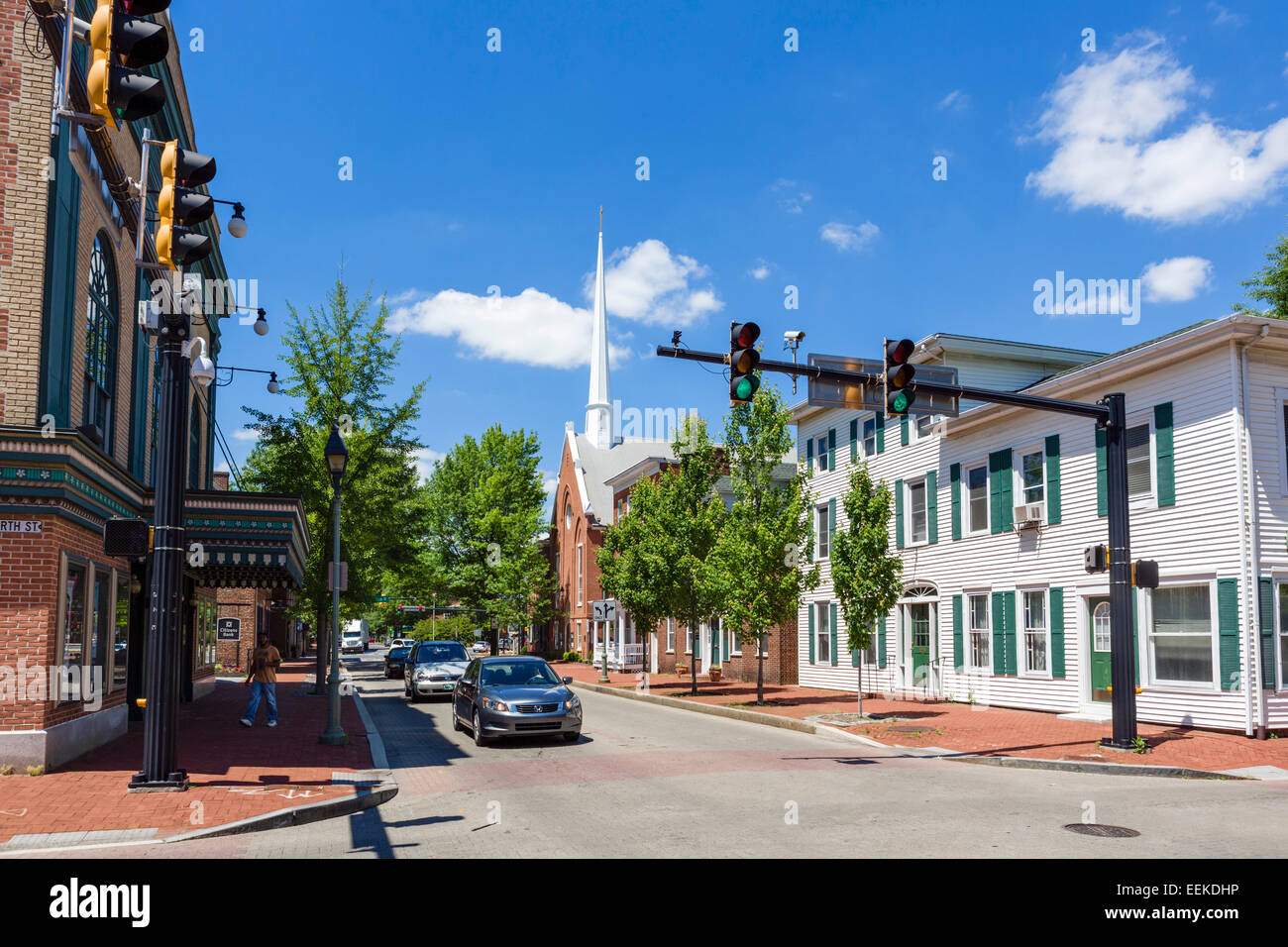 South State Street en el centro de Dover, Delaware, EE.UU. Foto de stock