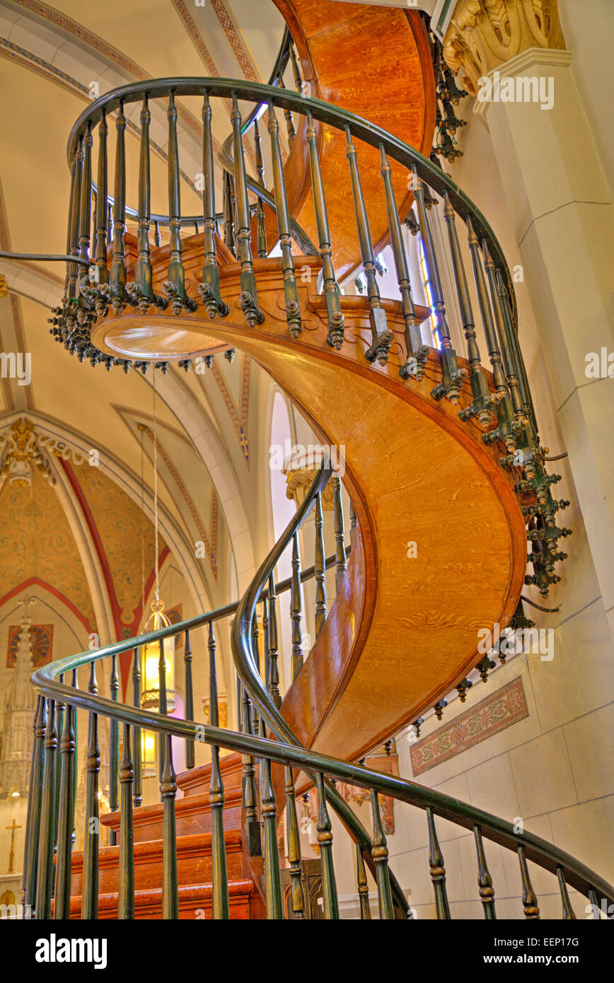 Loretto chapel spiral staircase fotografías e imágenes de alta resolución -  Alamy