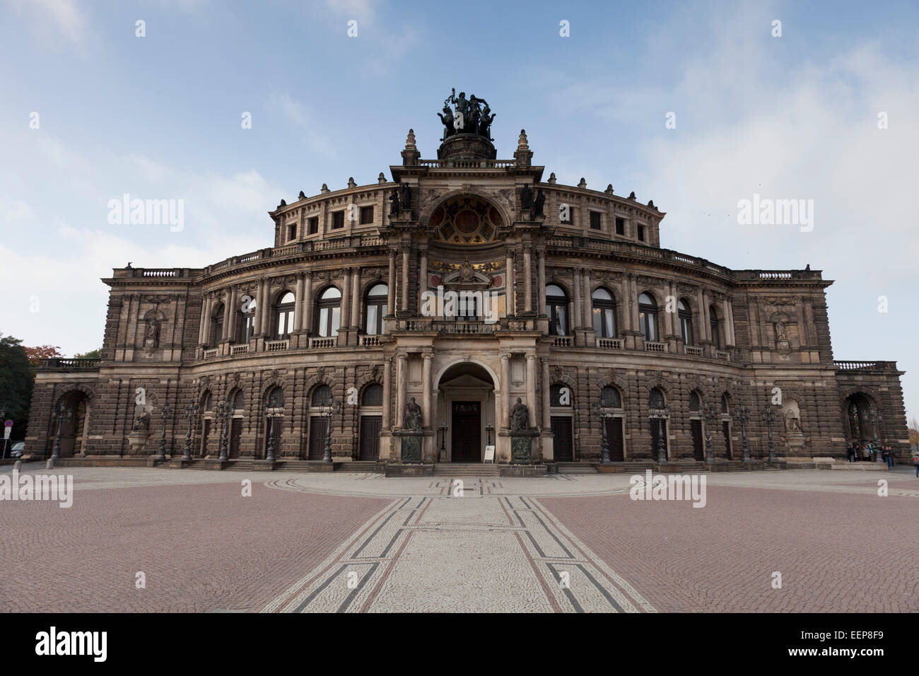 Opera Semper Dresden Alemania Foto de stock
