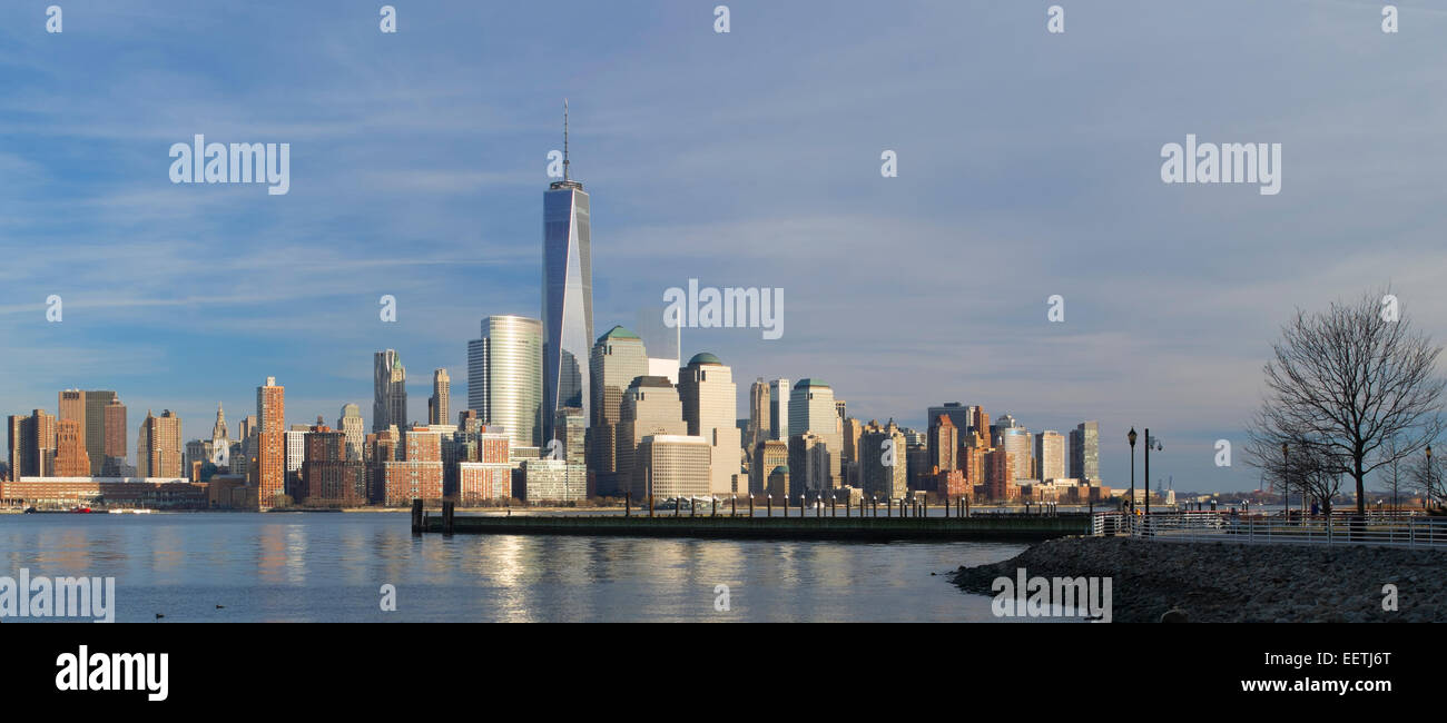 Lower Manhattan, el distrito financiero de Manhattan, en Nueva York, NY Foto de stock