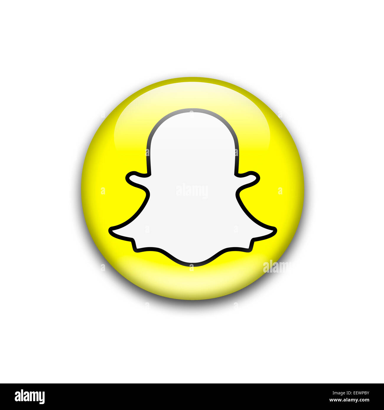 Logotipo snapchat icono símbolo emblema Foto de stock