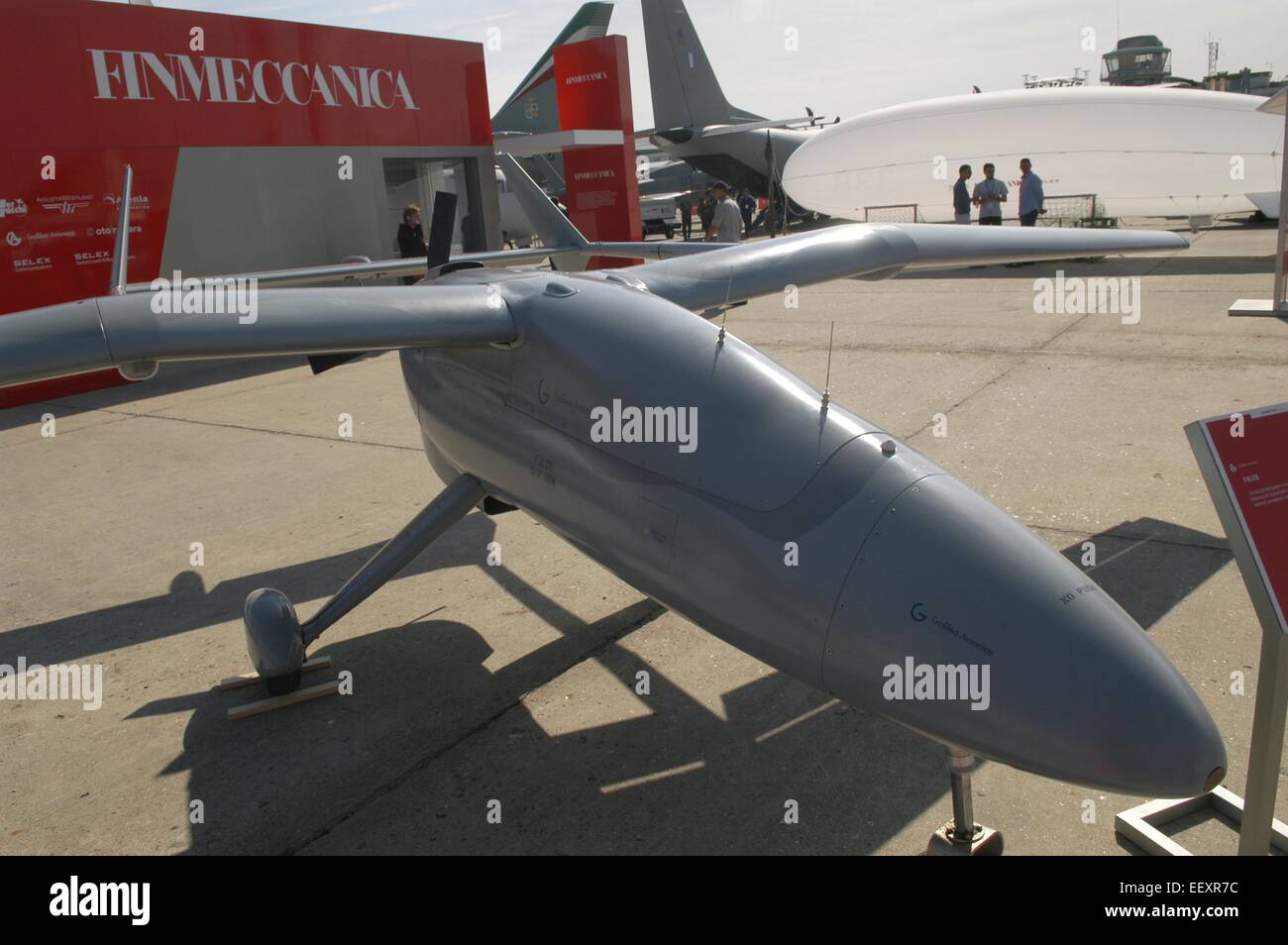 Vehículo aéreo no tripulado (UAV) Alenia Falco Foto de stock