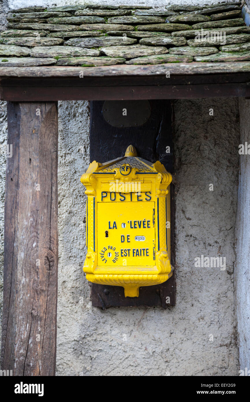 Francés antiguo letterbox Foto de stock