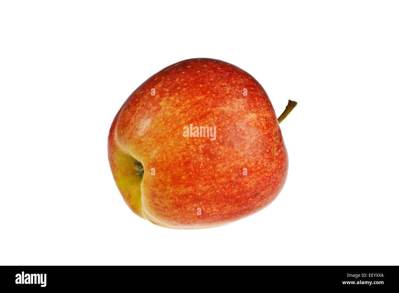 Una manzana roja liberado Foto de stock