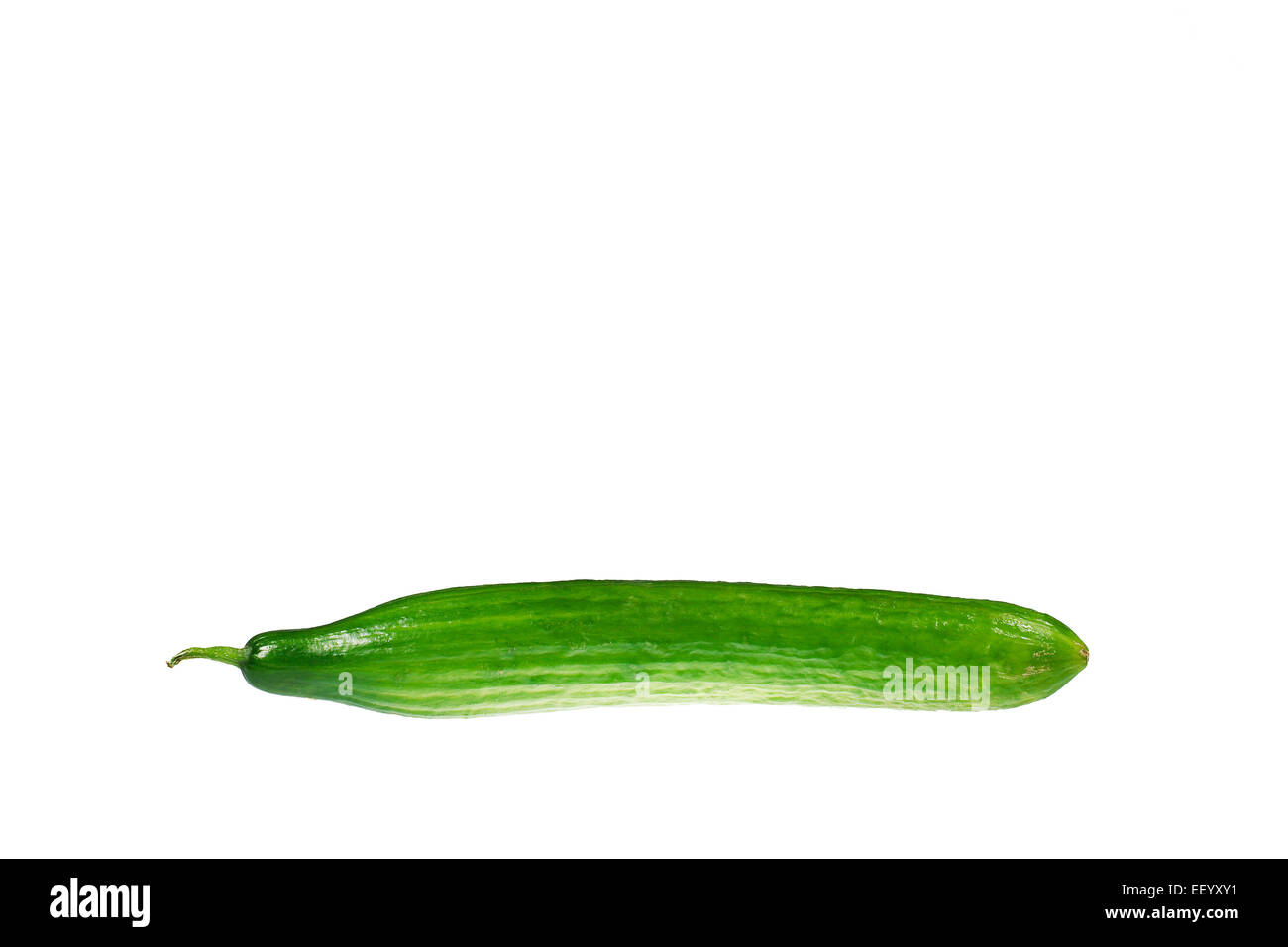 Un pepino verde opcional. Foto de stock