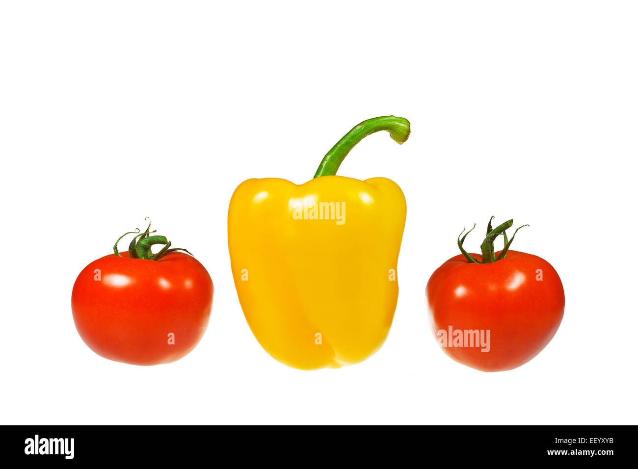 Los pimientos y tomates opcional. Foto de stock