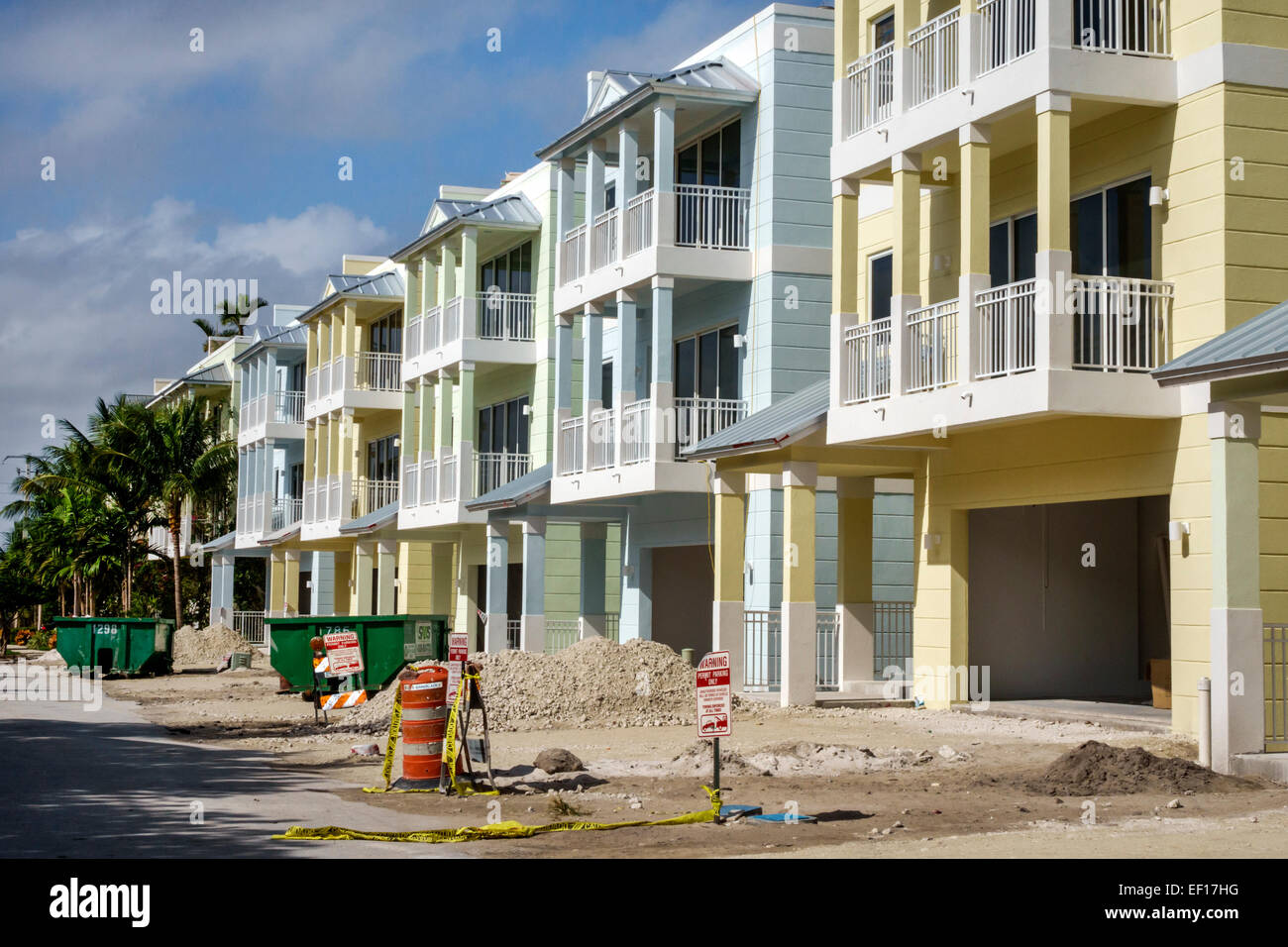 Hollywood Florida, nuevo sitio de construcción, casas adosadas, condominios, FL141123040 Foto de stock