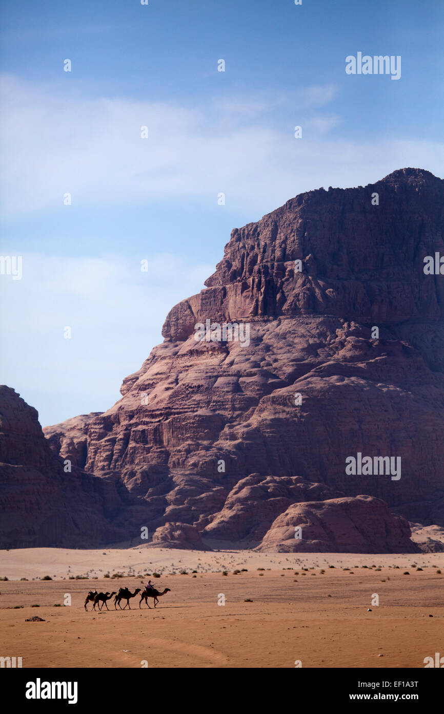 Wadi Rum paisaje Foto de stock