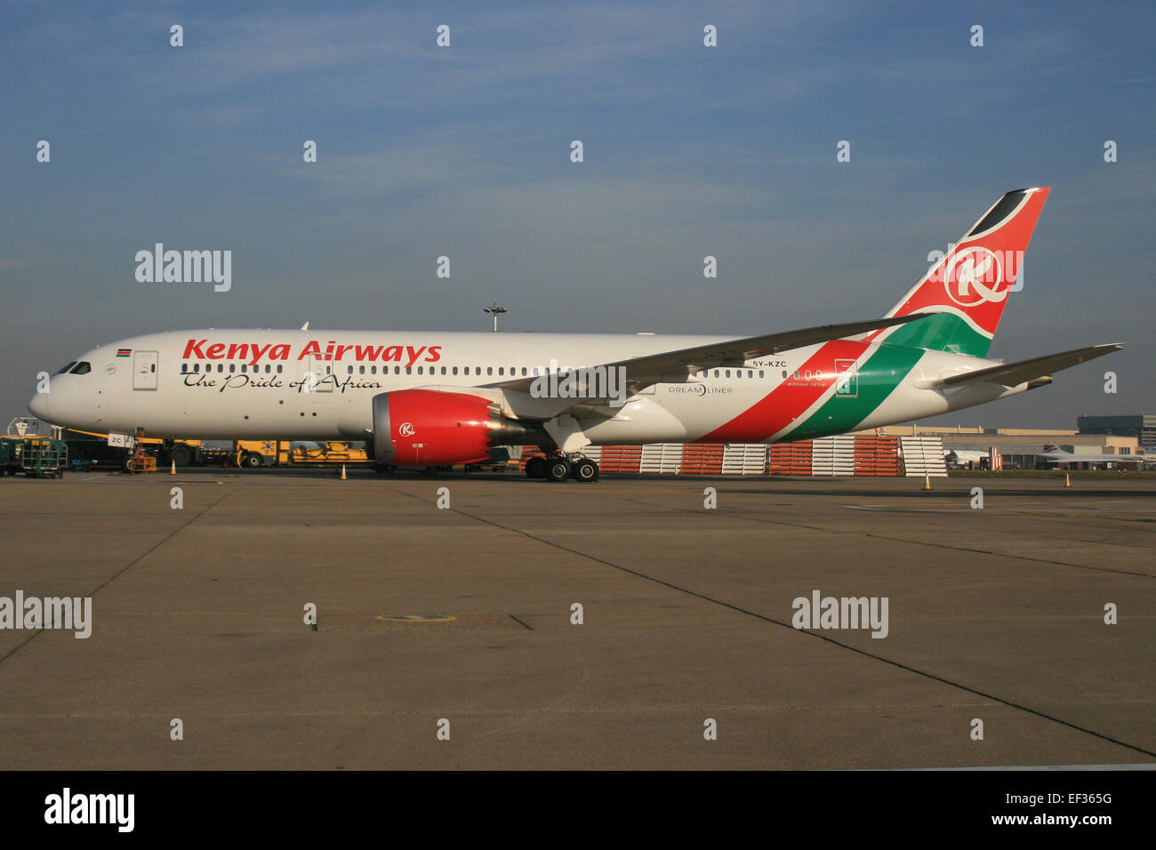 Kenya Airways Boeing 787 Dreamliner Foto de stock