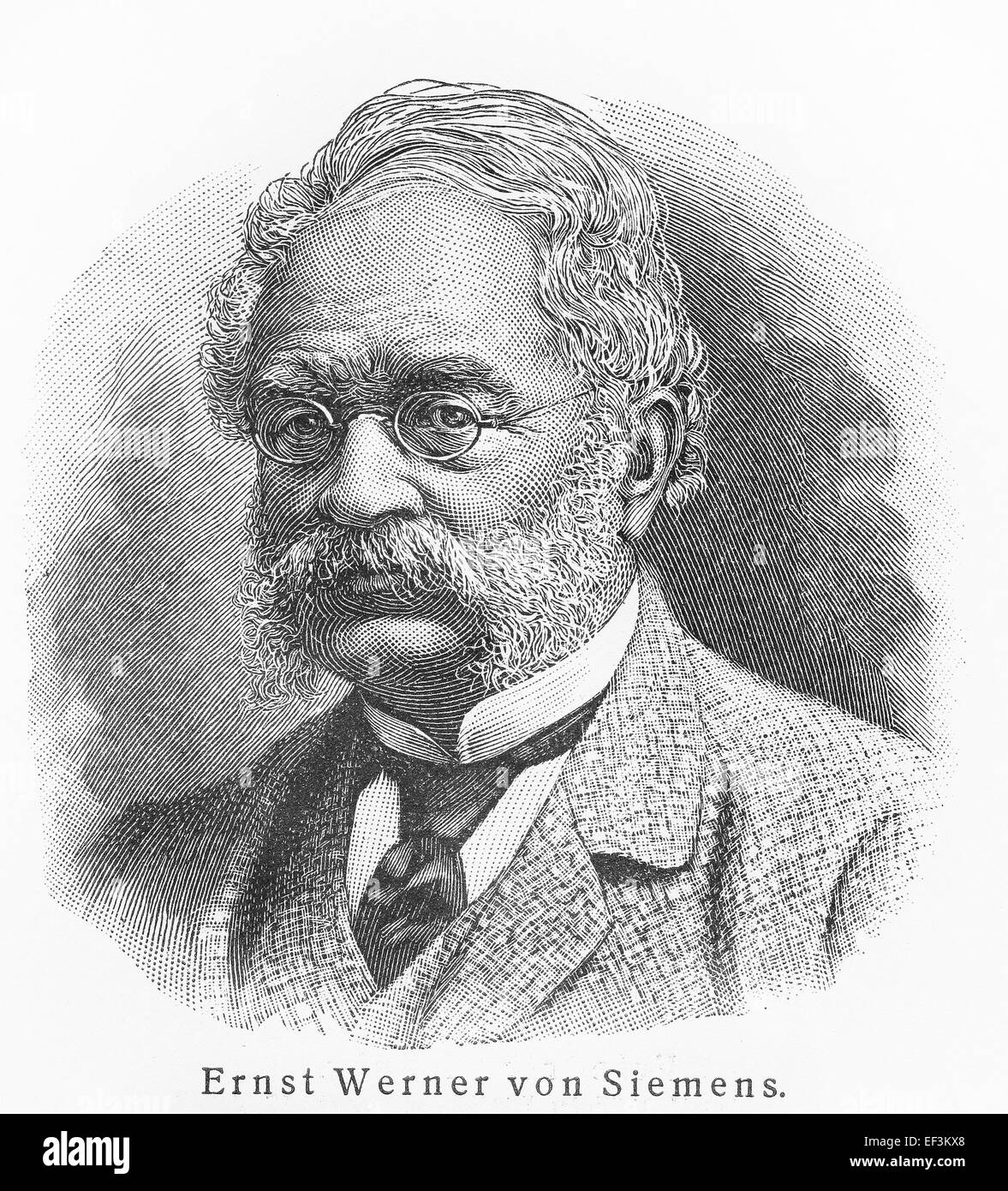 Werner von Siemens Foto de stock