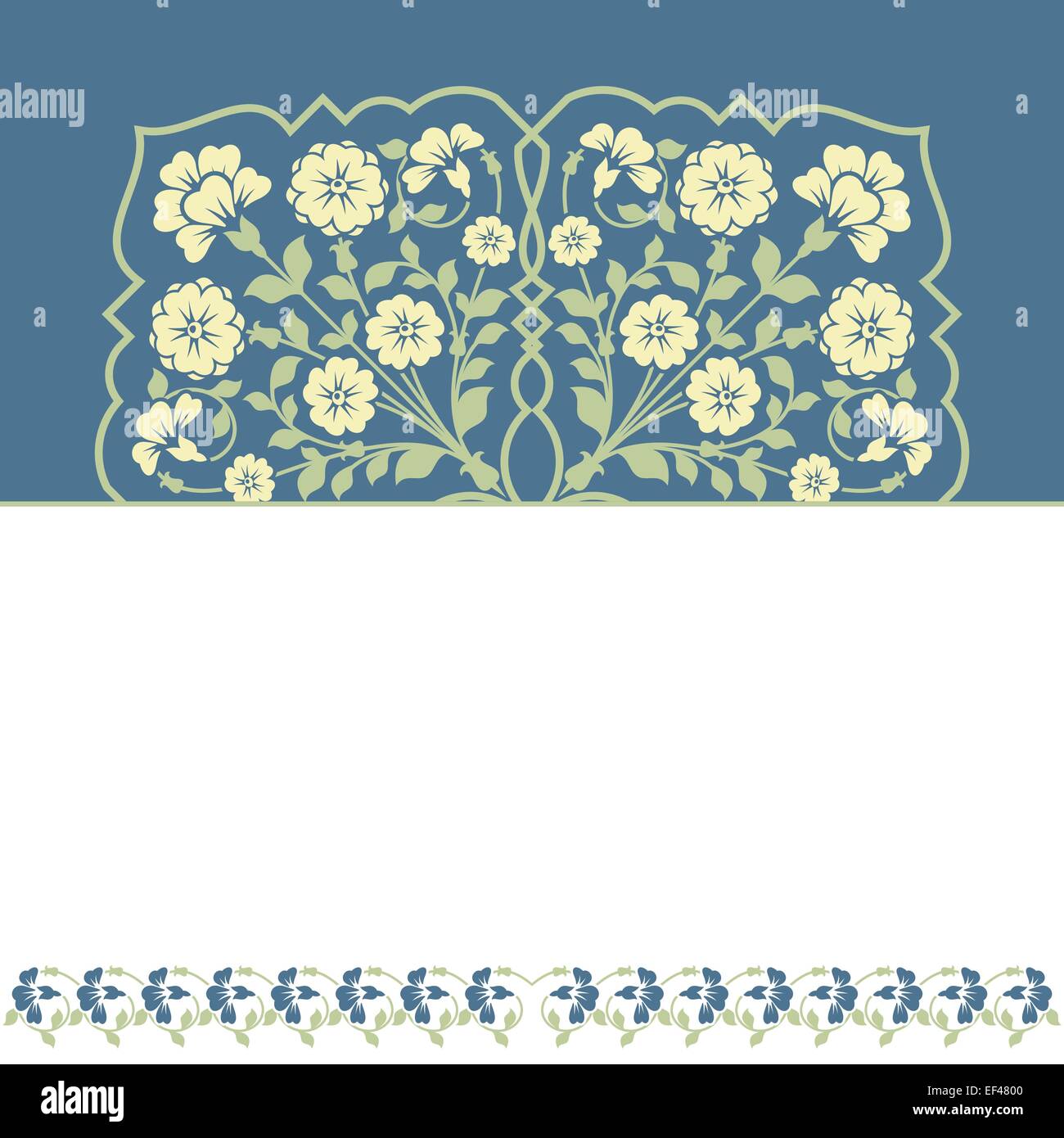 Patrón Floral para tarjeta de invitación. Foto de stock