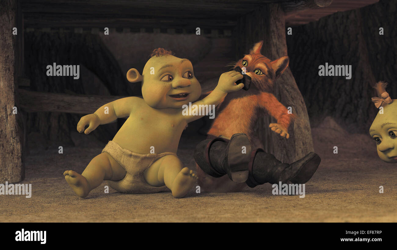 Bebe Ogro El Gato Con Botas Shrek Tercero 07 Fotografia De Stock Alamy
