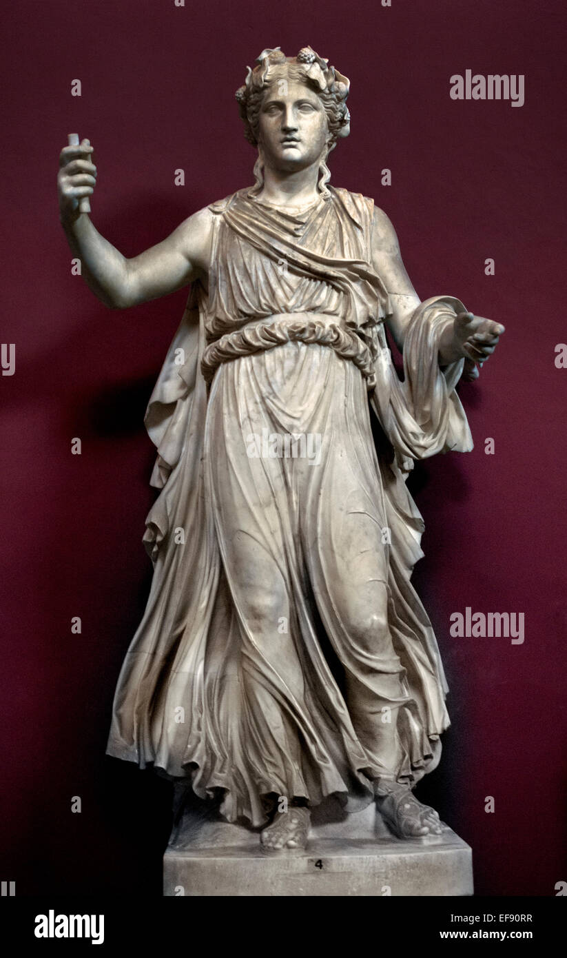 Sala de las musas del Museo del Vaticano Romano Roma Italia Foto de stock