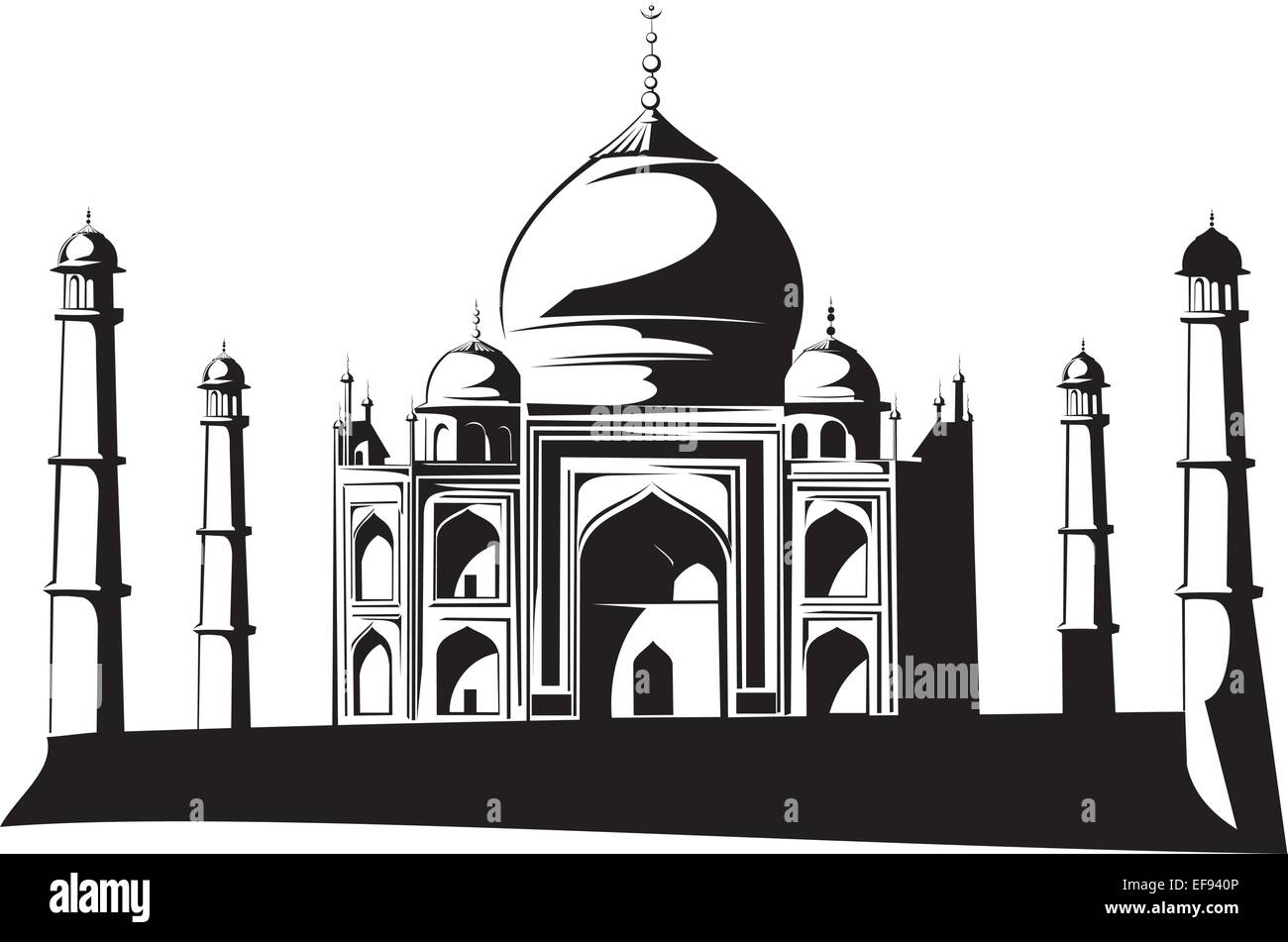 Taj Mahal Ilustración del Vector