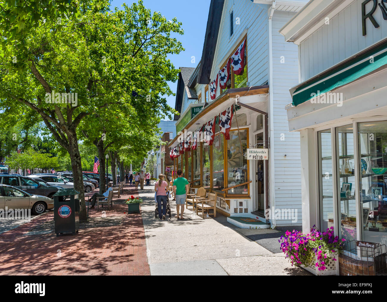 Main Street en Southampton Village, Suffolk County, Long Island, Nueva
