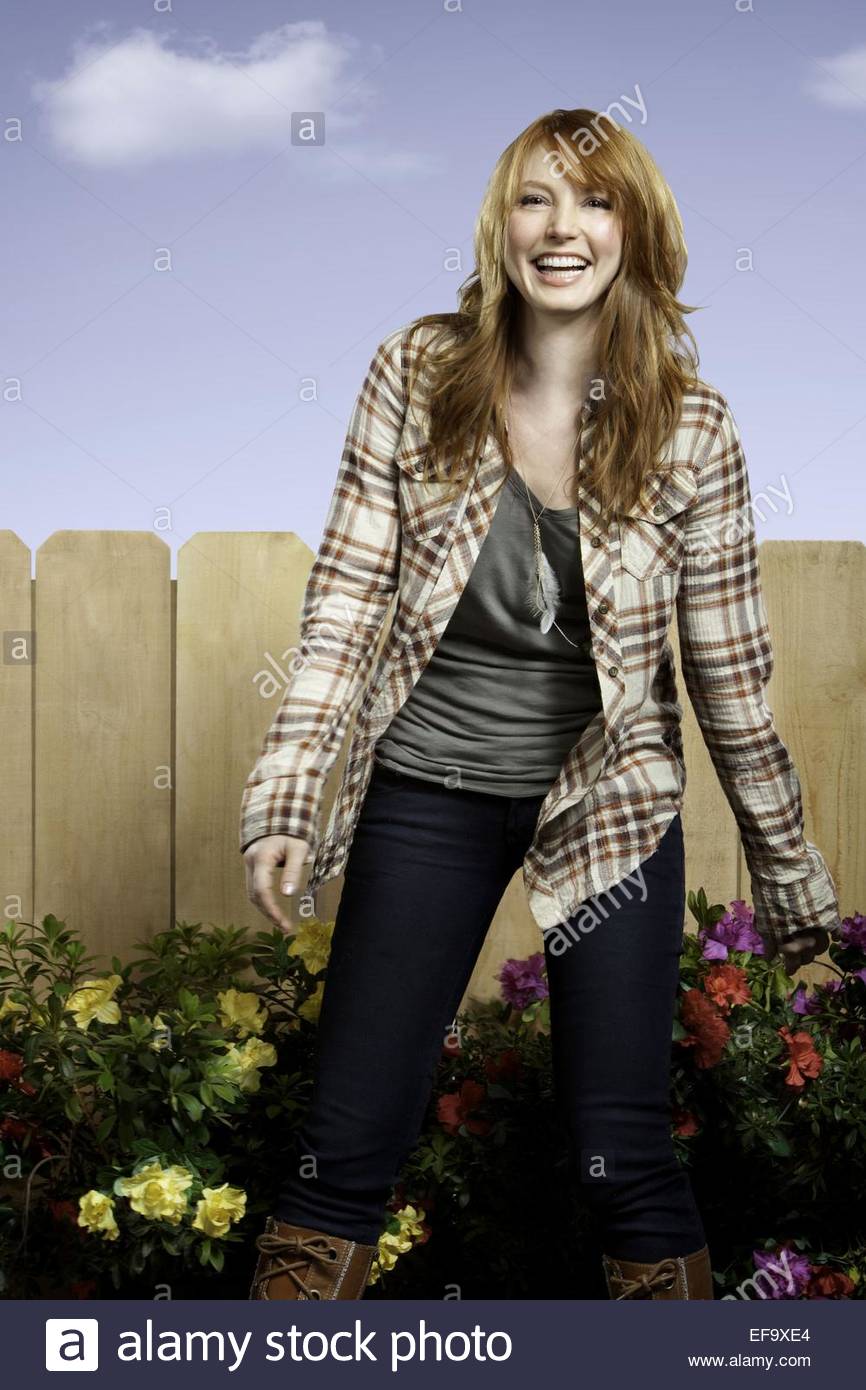 Alicia Witt Backyard Wedding 2010 Imagenes De Stock Alicia Witt