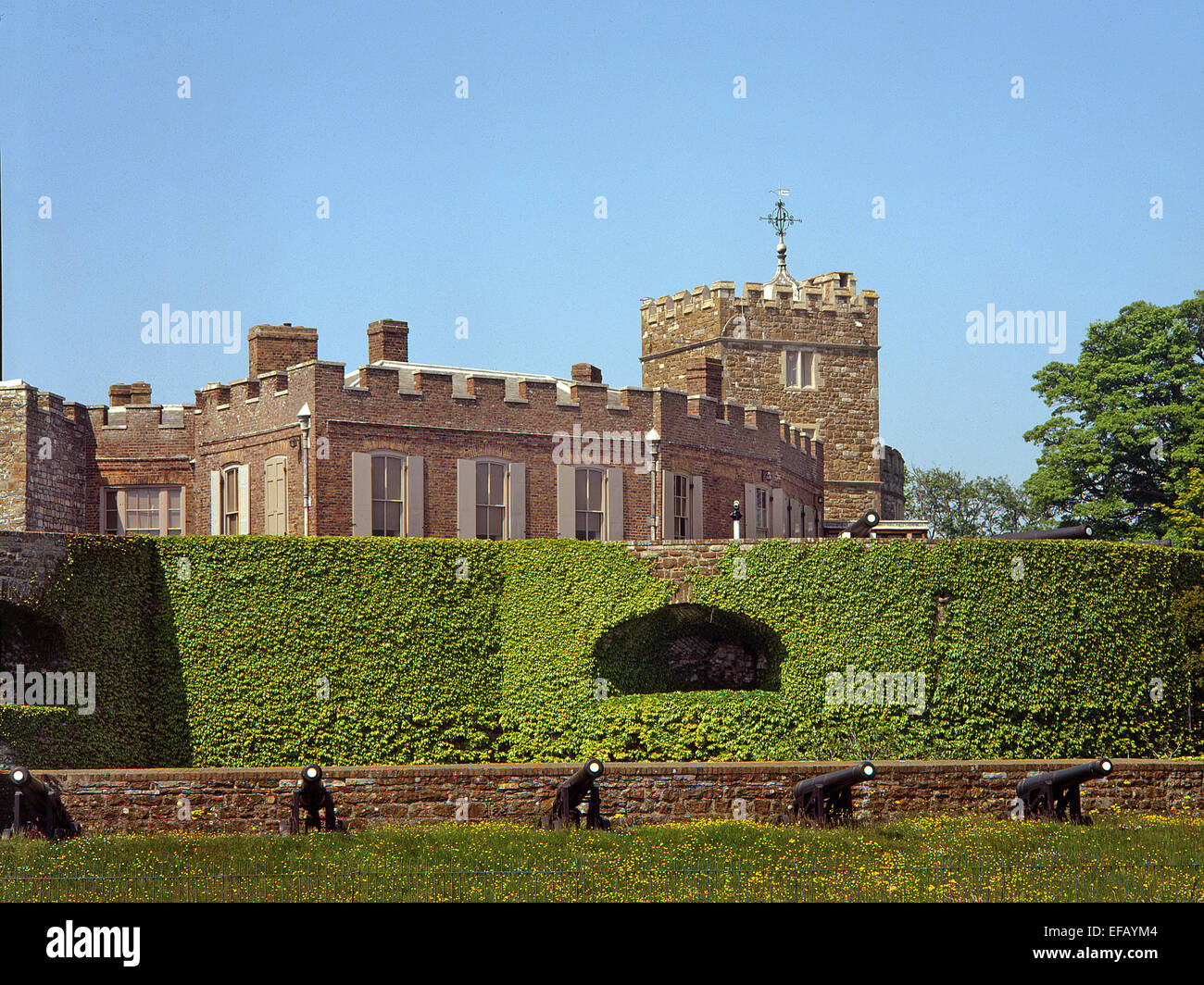 Walmer Castle, Kent Foto de stock