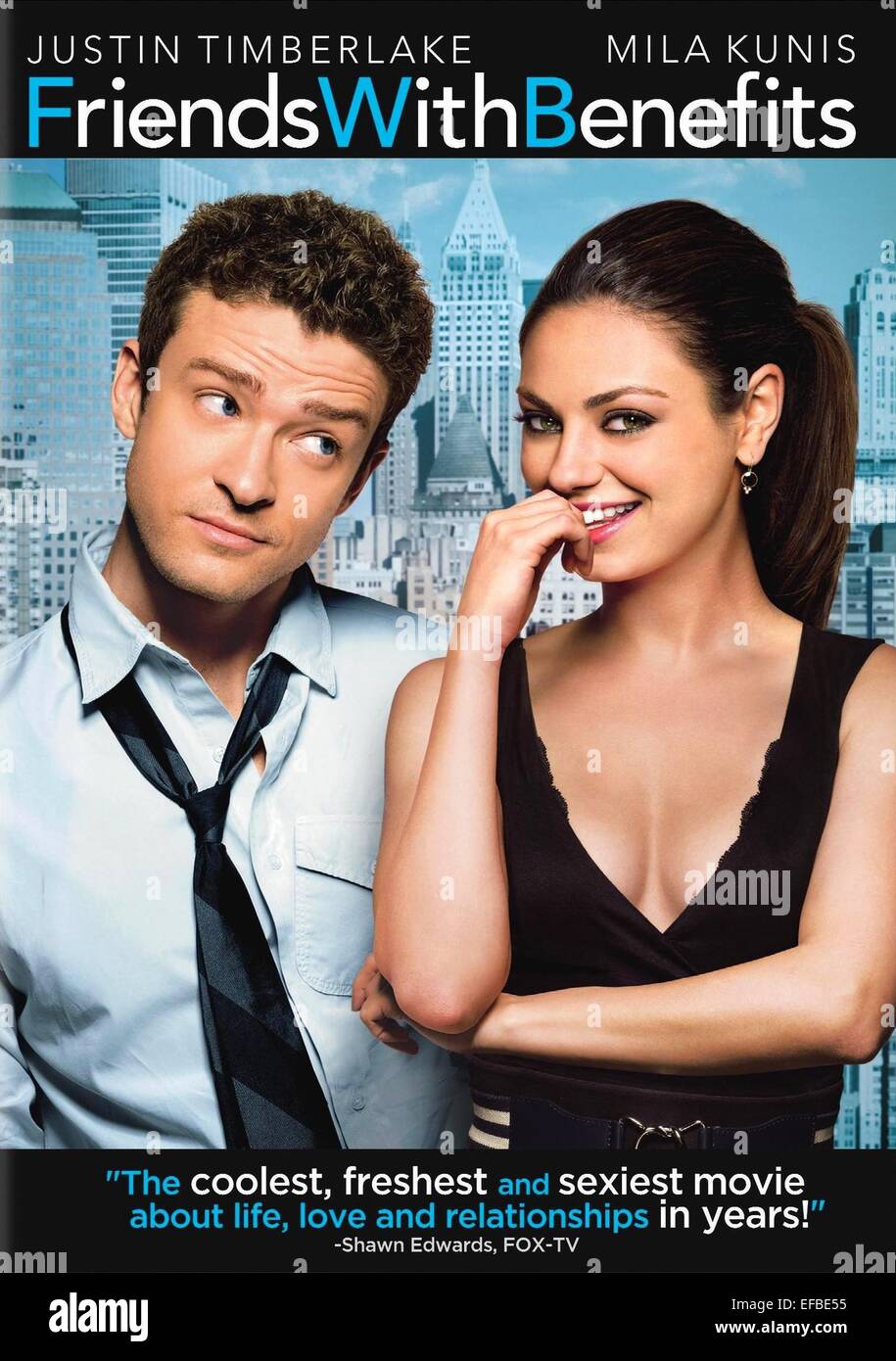 JUSTIN TIMBERLAKE y Mila Kunis poster amigos con beneficios (2011 Foto