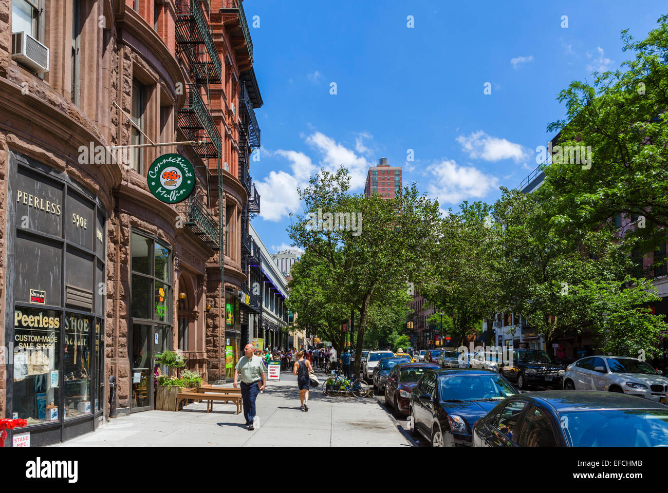 Montague Street en Brooklyn Heights, Brooklyn, Nueva York, NY, EE.UU. Foto de stock