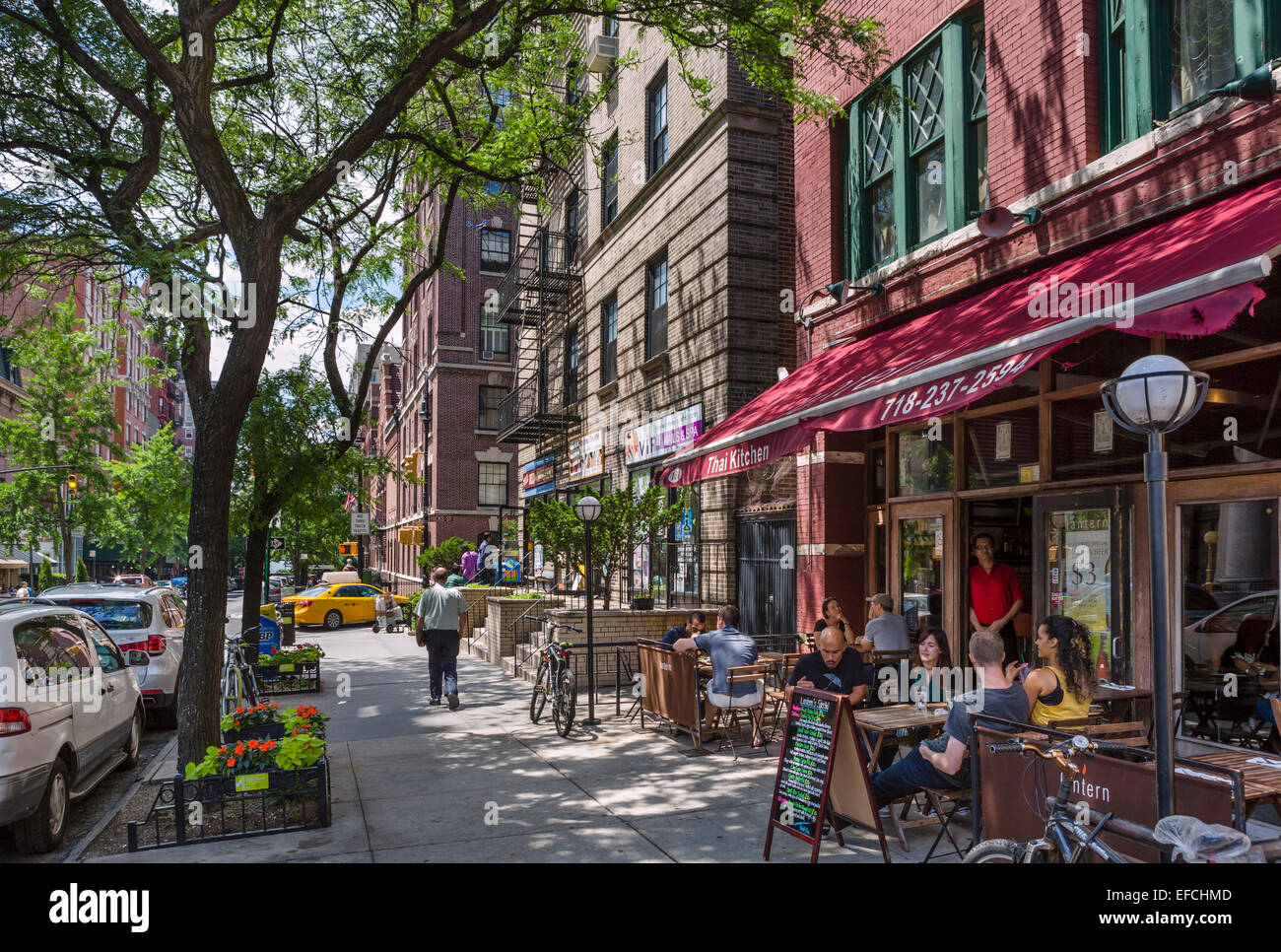 Restaurante en Montague Street en Brooklyn Heights, Brooklyn, Nueva York, NY, EE.UU. Foto de stock