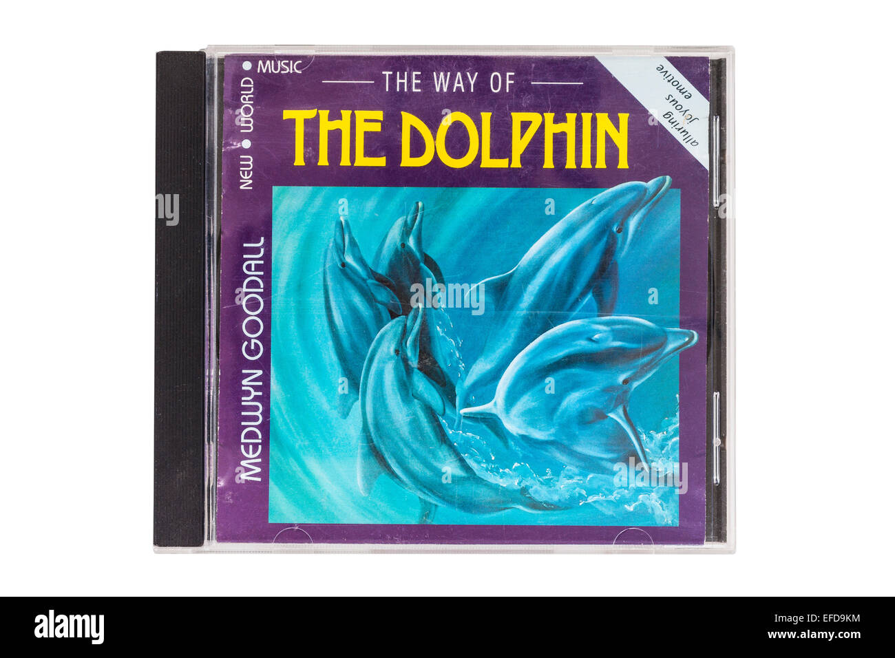 El Camino del delfín CD de música sobre un fondo blanco. Foto de stock