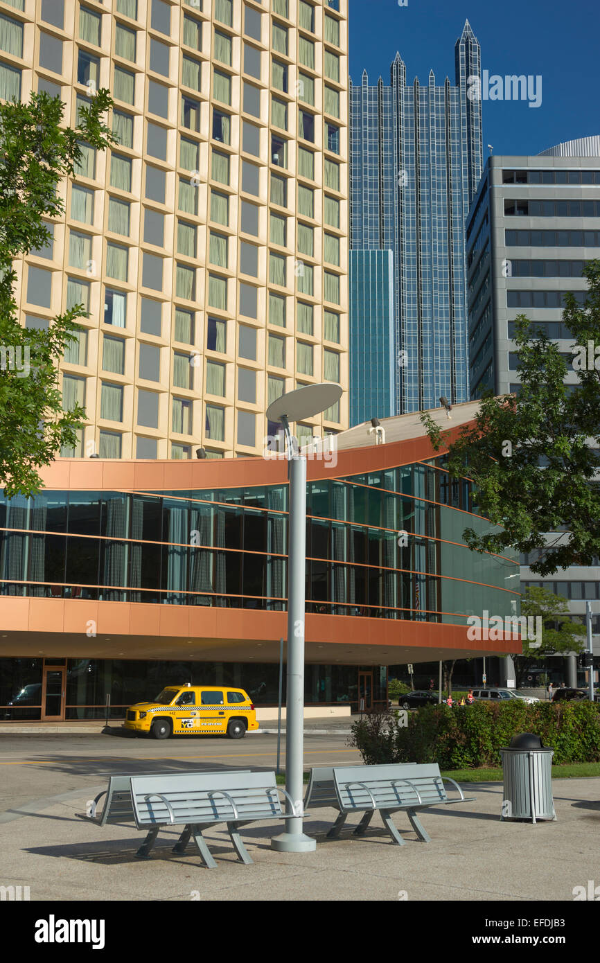WYNDHAM HOTEL (2015), rascacielos centro de Pittsburg, Pennsylvania, EE.UU. Foto de stock