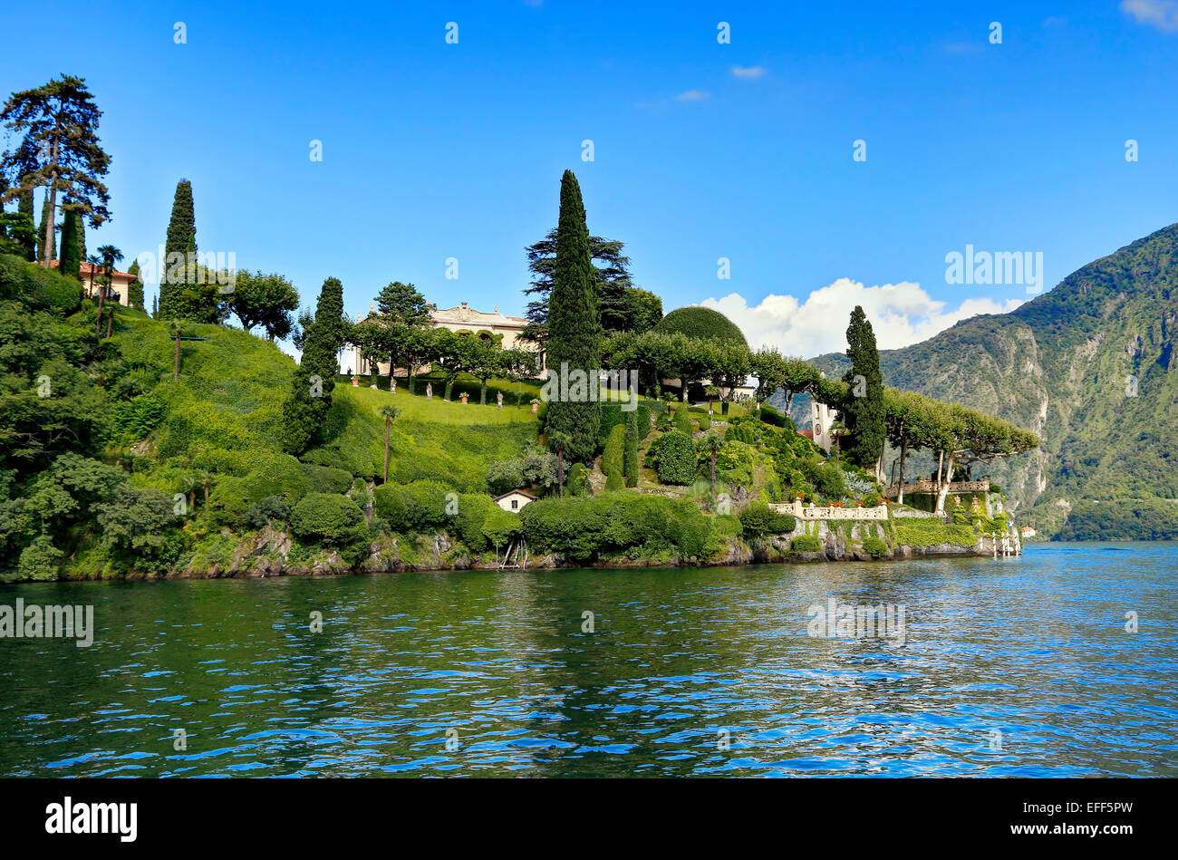 Villa del Balbianello, Lenno, el Lago de Como, Italia Foto de stock