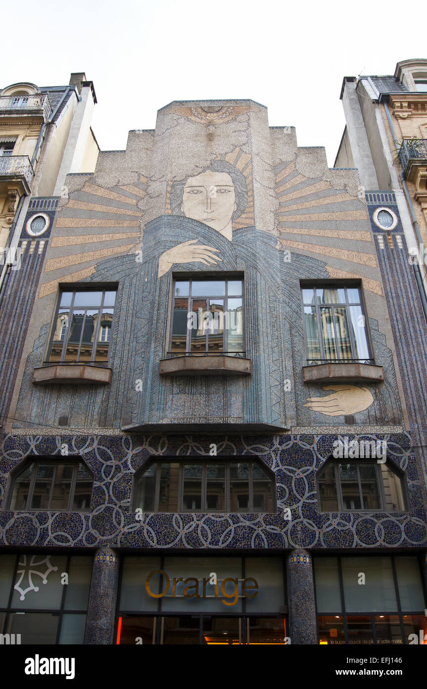 Oficinas Art Deco de la Depeche du Midi, por León Jaussely, 1932, 42 Rue  Alsace-Lorraine, Toulouse, Haute-Garonne, Francia Fotografía de stock -  Alamy