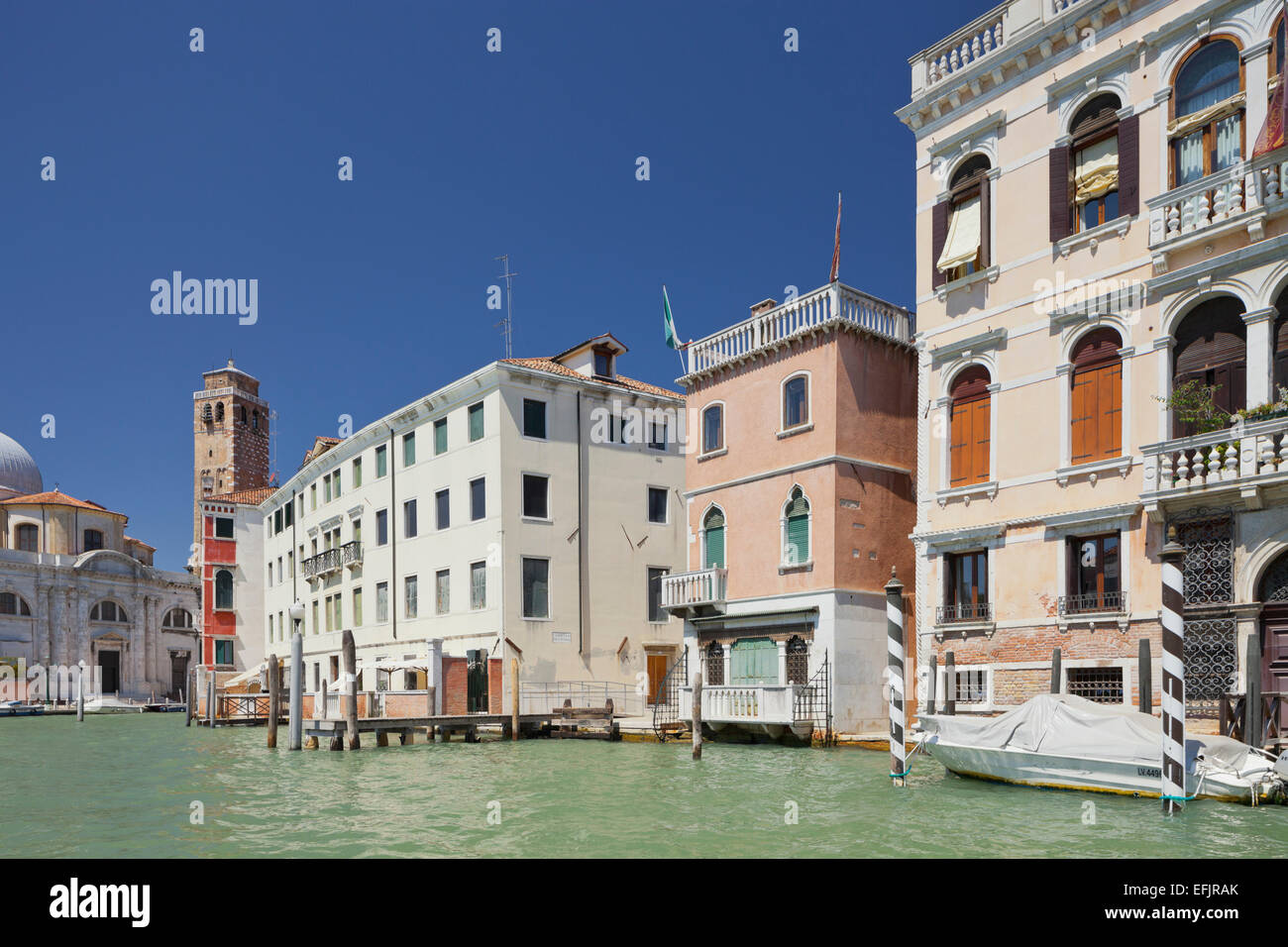 Palazzo Labia en el Gran Canal de Venecia, Véneto, Italia Foto de stock