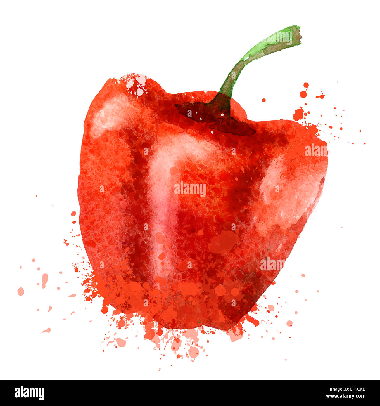 Pimienta vector logo design template. Nutrición o icono de comida. Foto de stock